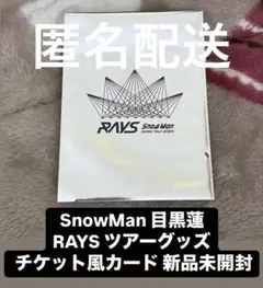 SnowMan 目黒蓮 RAYS ツアーグッズ チケット風カード 新品未開封