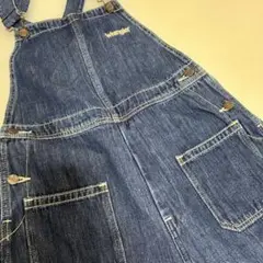 Wrangler デニムオーバーオール ワイドレッグ