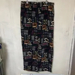 y2k vintage 総柄　パネル　イージーパンツ