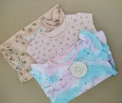 ユニコーン・花柄Tシャツ3枚セット