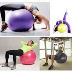 バランスボール ジム ヨガ フィットネス 55cm ピンク 体幹 筋トレ 運動
