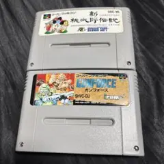 スーパーファミコンソフト　桃太郎伝説 & ガンフォース セット