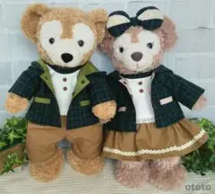 ダッフィー&シェリーメイSサイズ　ハンドメイドコスチューム　ペアパーカーセット