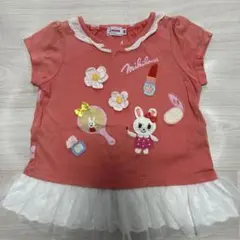 ミキハウス★Tシャツ90名入れシール有り