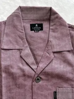 未使用 LANVIN COLLECTION／長袖 長ズボン前開き 紳士パジャマM