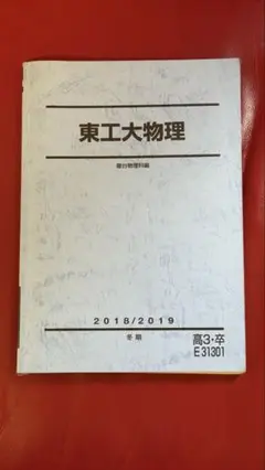 東工大物理 2018/2019 駿台物理科編