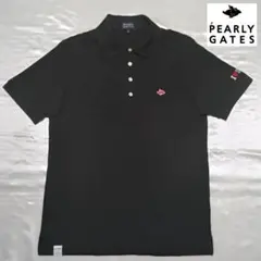 【PEARLY GATES】パーリーゲイツの刺繍ロゴ入りポロシャツ（サイズ６）