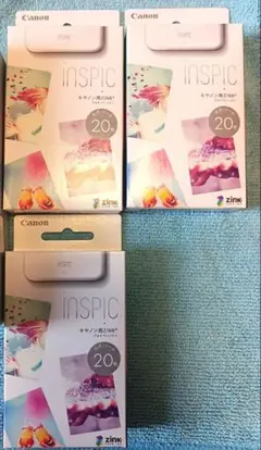 ZINKフォトペーパー 20枚×3セット