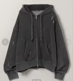 JEANASIS クラッシュZIPパーカー　ジーナシス
