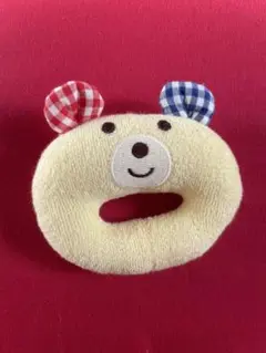 クマの顔 ラトル おもちゃ　ミキハウス　ホットビスケッツ