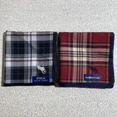 Polo Ralph Lauren　ハンカチ　まとめ　チェック柄　約48cm