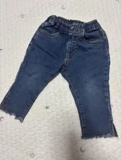 BREEZE ベビー　切りっぱなし　デニムパンツ80