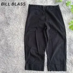 BILL BLASS 【10P】ブラックパンツ クロップドパンツ アンクル丈 黒