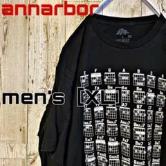 CC-5［annarbor］プリントTシャツmen's［XL］ブラック
