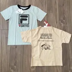 新品タグ付き　FILA ロゴ Tシャツ & PEANUTS Tシャツ セット