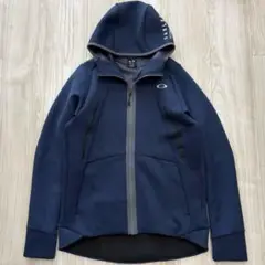 【美品】OAKLEY オークリー パーカー L ネイビー ボンディング 伸縮性