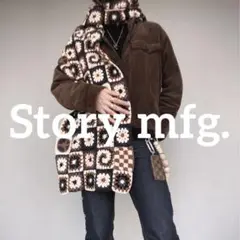 Story mfg.ピースコットンロングマフラー Story mfg.ピースコットンロングマフラー