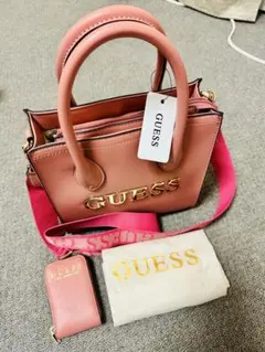 GUESS ピンク ハンドバッグ