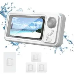 【美品】お風呂 スマホ 防水ケース Bluetoothスピーカー付き