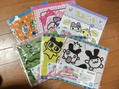 一番くじ　たまごっち　Ｅ賞 あのころのハンドタオル　６種　コンプリートセット