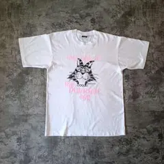 古着 90s USA製 ネコ キャラクタープリント Tシャツ