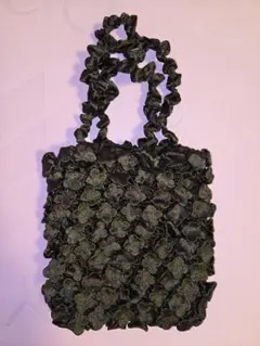 【未使用】伸縮 黒 トートバッグ