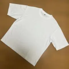 ユニクロU エアリズムコットンオーバーサイズTシャツ 5分袖　白　XL