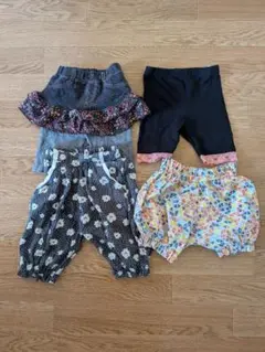 ハーフパンツ 4点セット　80サイズ