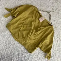 Sybilla 袖リボンブラウス マスタード 40 オシャレ キレイめ