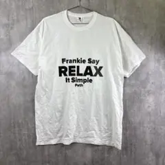 90sFrankie Say RELAXバンドTシャツ/オーバーサイズ/ホワイト