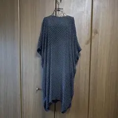 42.mizuiroind ドットワンピース ブラック