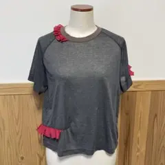 kolor 17SSシフォンフリルトップス