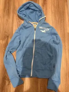 Hollister 青 パーカー Sサイズ