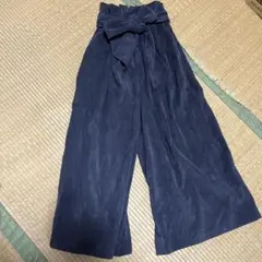 ネイビー ワイドパンツ サイズF