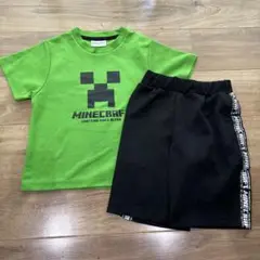 マインクラフト　セットアップ　130 マイクラ　Ｔシャツ パンツ　クリーパー