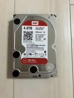 WD Red 8TB(4TBx2) NASハードドライブ WD40EFRX 2台