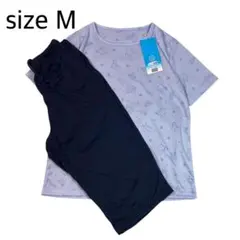 【size M】 新品未使用　ルームウェア　メッシュ素材　ファイバードライ クマ