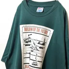 USA製ヘインズ ブラックヒルズコーポレーション Tシャツグリーン緑2XL古着