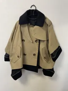 sacai ショートコート トレンチコート ドッキング
