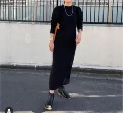 【シーナリー】パフスリーブ裏毛ワンピース