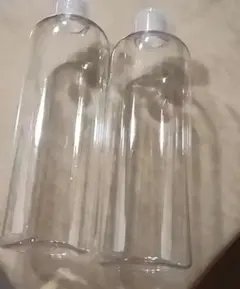 透明プラスチックボトル2本セット
