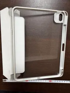 ホワイト透明iPadケース スタンド機能付き iPad Air 第四世代