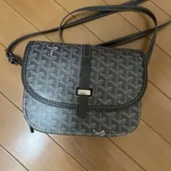 高級ショルダーバッグ グレー