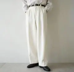 precme. wide straight slacks【off white】