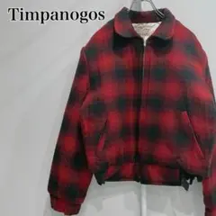 Timpanogos チェックブルゾン　ジャケット　Lサイズ　レッド