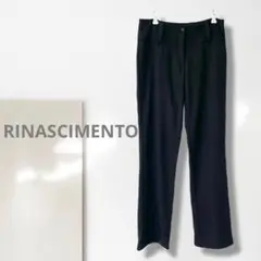 t2【リナシメント】スラックス/美品 イタリア製 伸縮性 脚長効果 上品 楽ちん