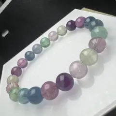 【78152】 フローライト 8.5mm ブレスレット 天然石