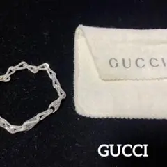 GUCCI シルバーチェーンブレスレット【美品】