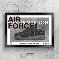 ［020］LV エアフォース1 AF1 ブラック スニーカー アートポスター