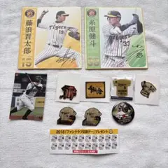 阪神タイガース　ピンバッジ　ピンバッチ　缶バッチ　応援グッズ　色紙　カード